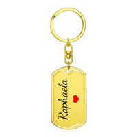 Load image into Gallery viewer, Raphaela Keychain – Name Keychain Gift
