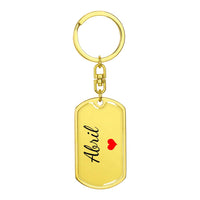 Load image into Gallery viewer, Abril Keychain – Custom Name Keychain for Women
