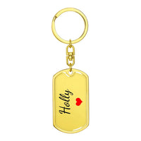 Load image into Gallery viewer, Holly Keychain – Custom Name Keychain for Women

