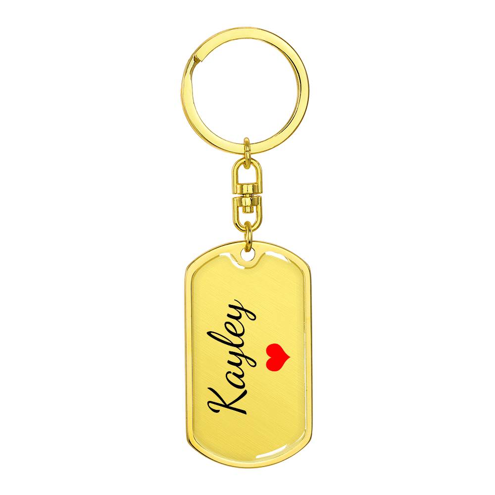 Kayley Keychain – Custom Name Keychain for Women