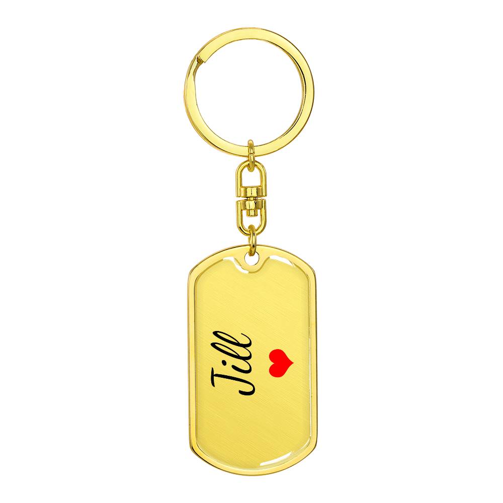 Jill Keychain – Custom Name Keychain for Women