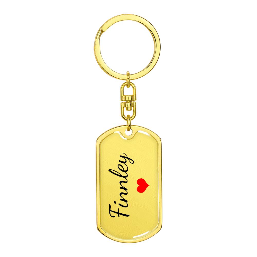 Finnley Keychain – Name Keychain for Women