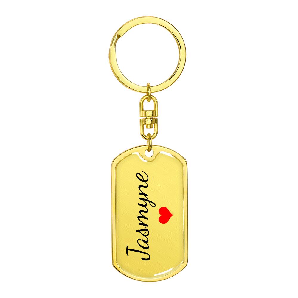 Jasmyne Keychain – Name Keychain for Women