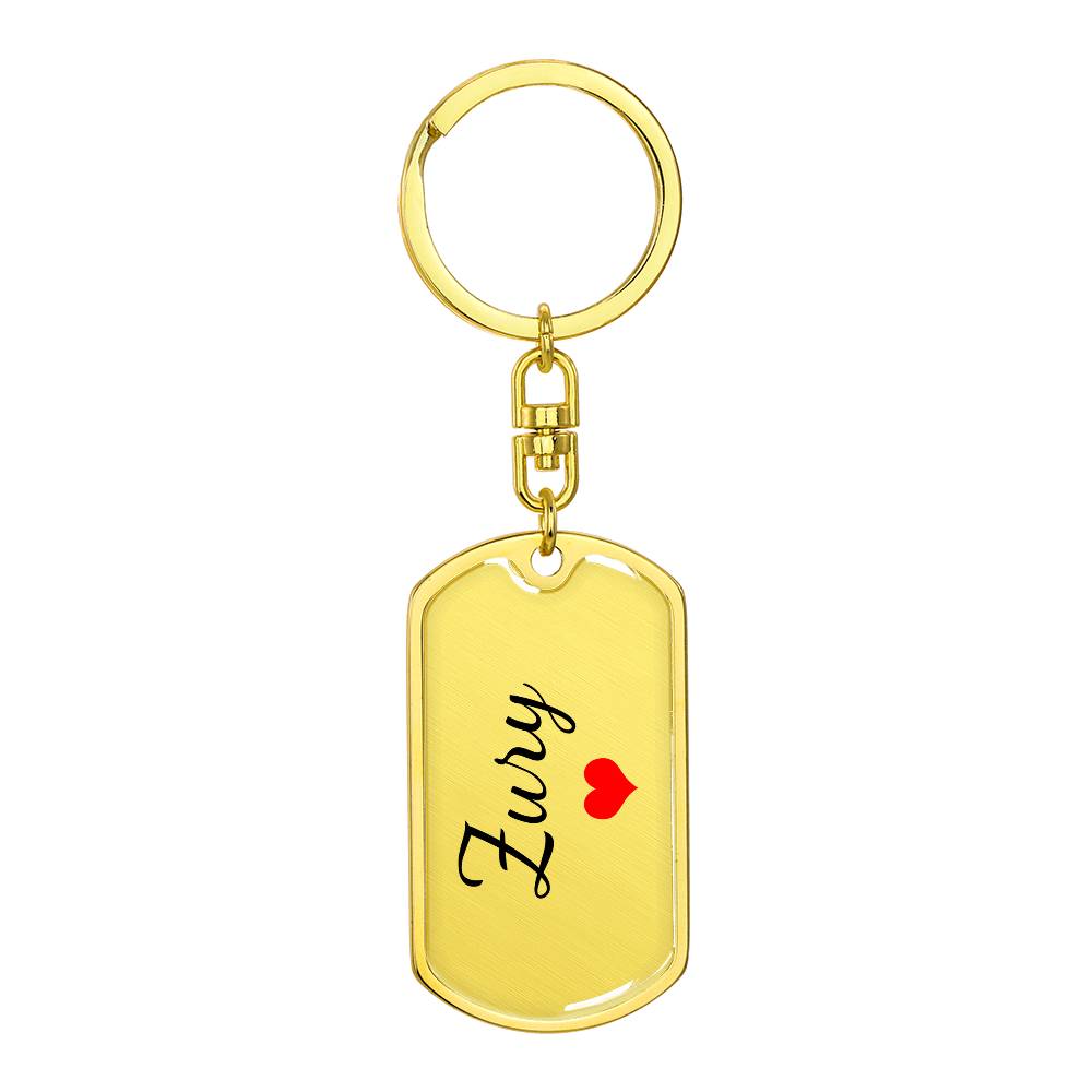 Zury Keychain – Custom Name Keychain for Women