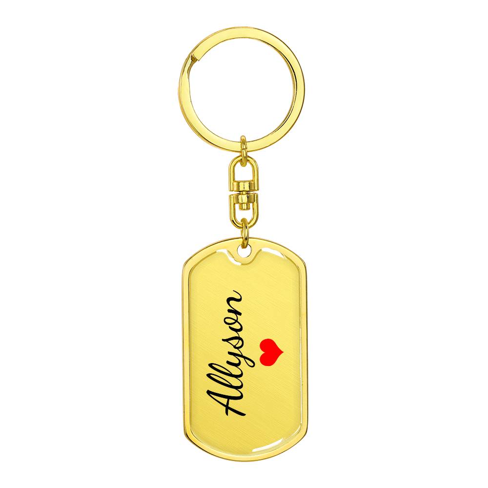 Allyson Keychain – Name Keychain for Women