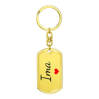 Load image into Gallery viewer, Ima Gift, Custom Ima Keychain, Jewish Mom Gift, Hebrew Mother Gift
