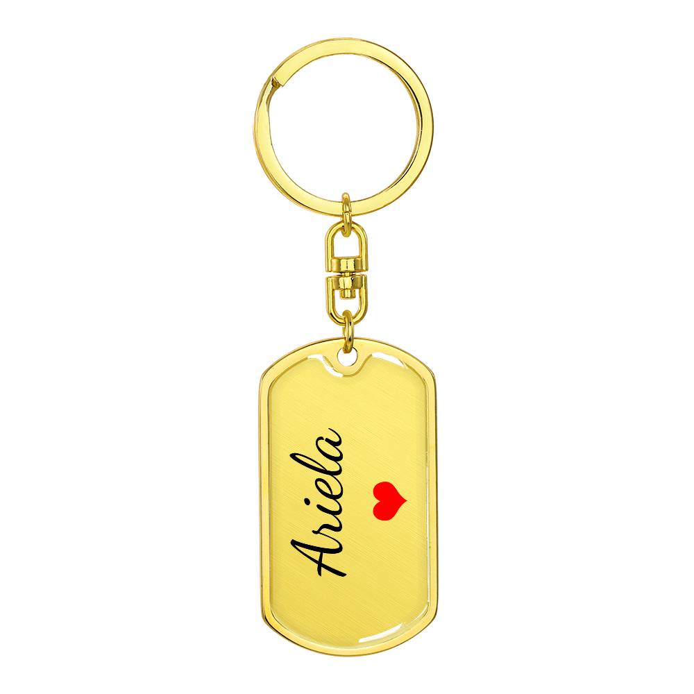 Ariela Keychain – Custom Name Keychain for Women