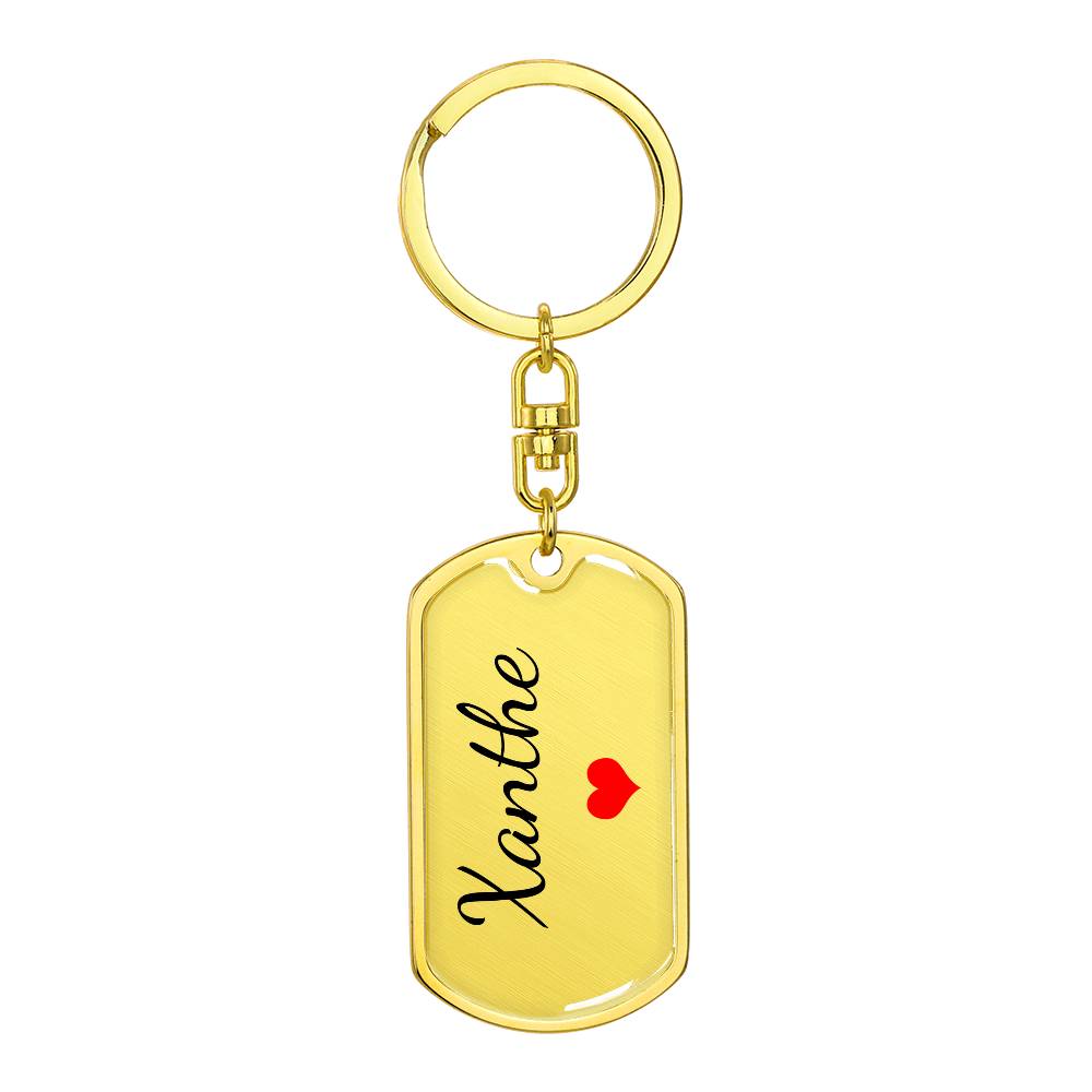 Xanthe Keychain – Custom Name Keychain for Women