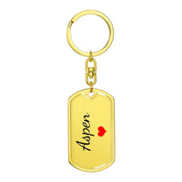 Load image into Gallery viewer, Aspen Keychain – Custom Name Keychain for Women
