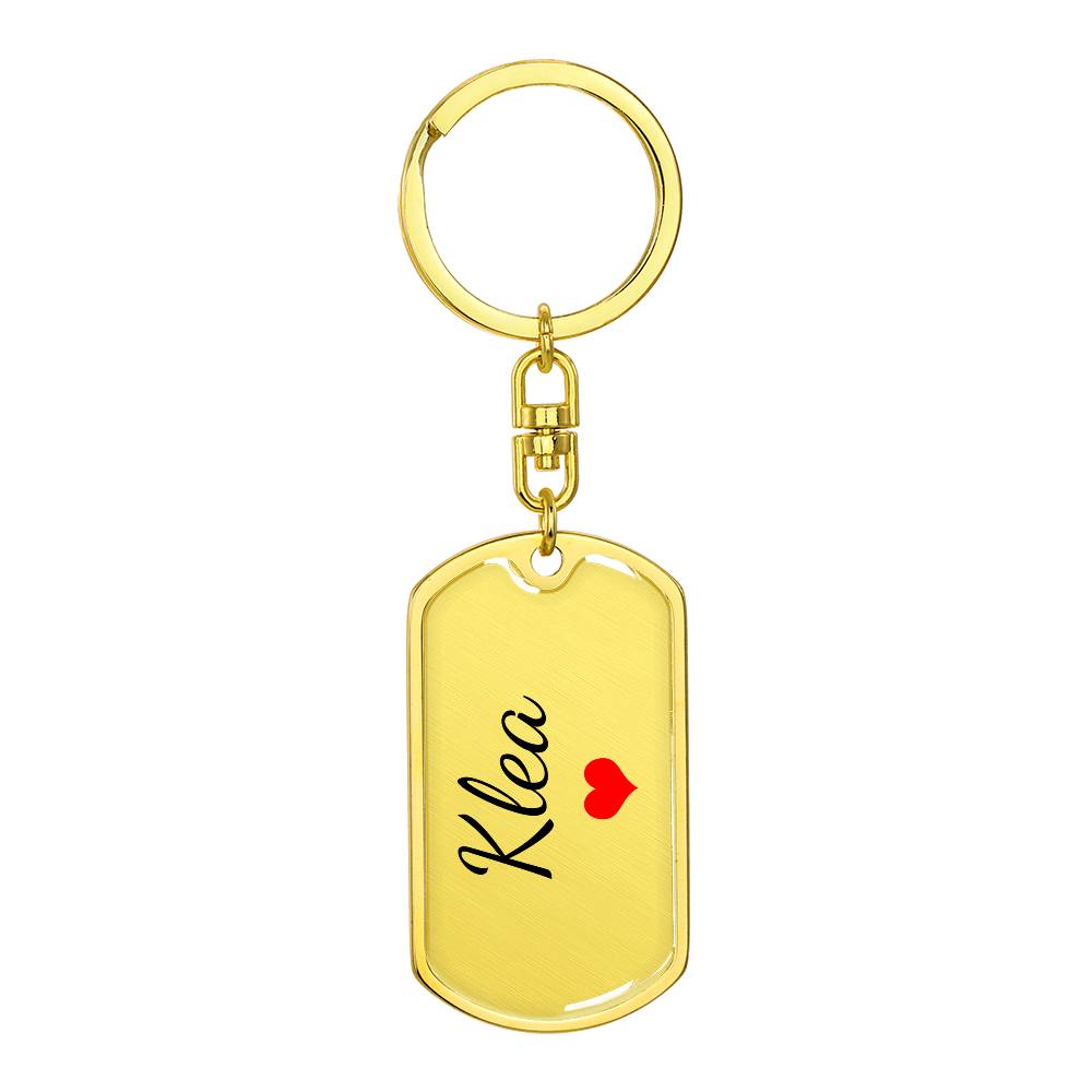 Klea Keychain – Custom Name Keychain for Women