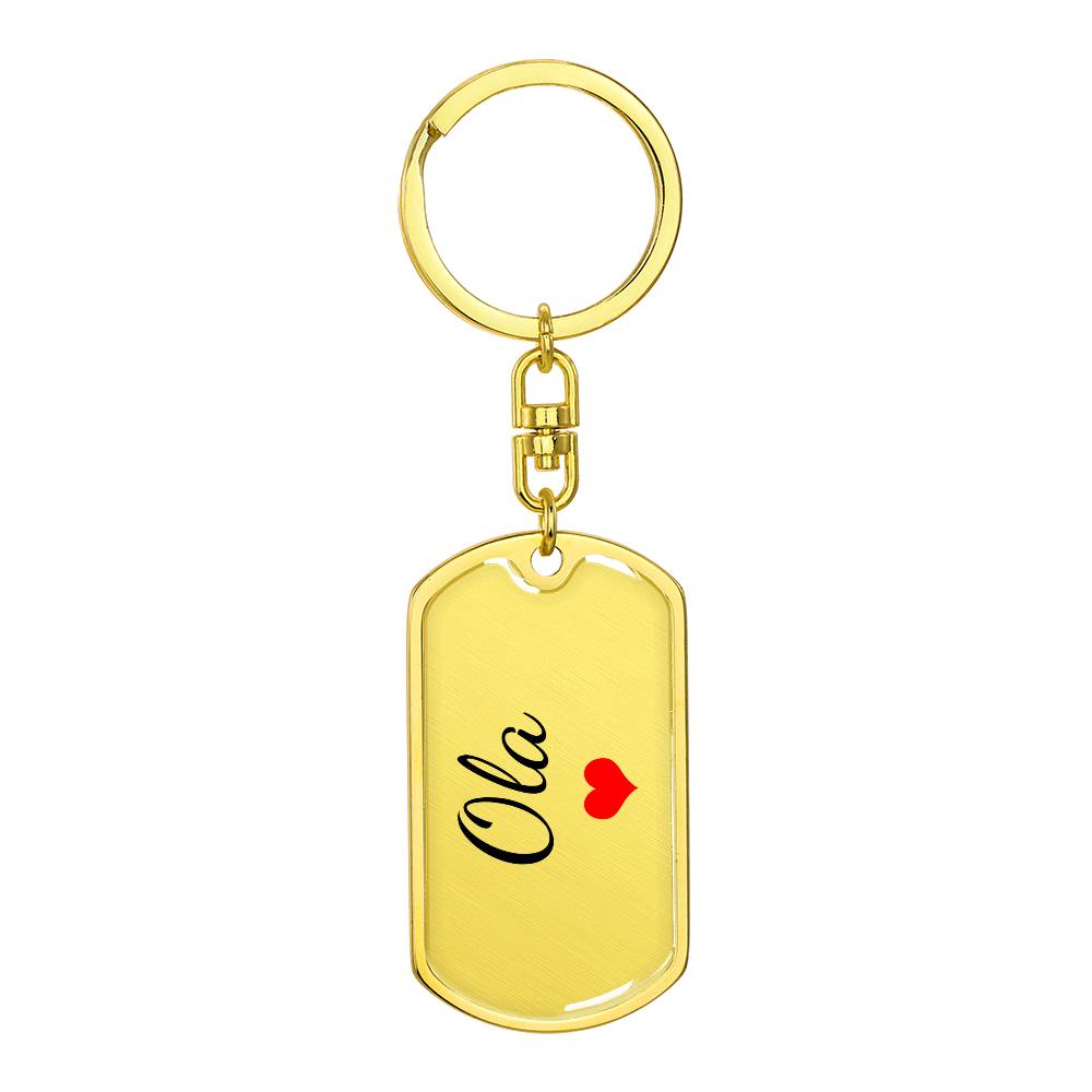 Ola Keychain – Custom Name Keychain for Women