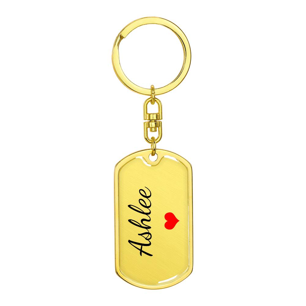 Ashlee Keychain – Custom Name Keychain for Women