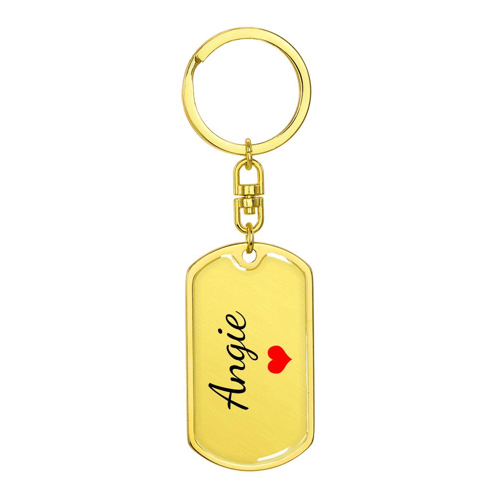 Angie Keychain – Custom Name Keychain for Women