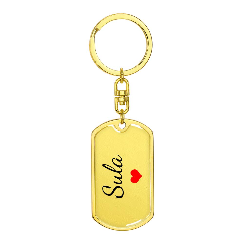Sula Keychain – Custom Name Keychain for Women