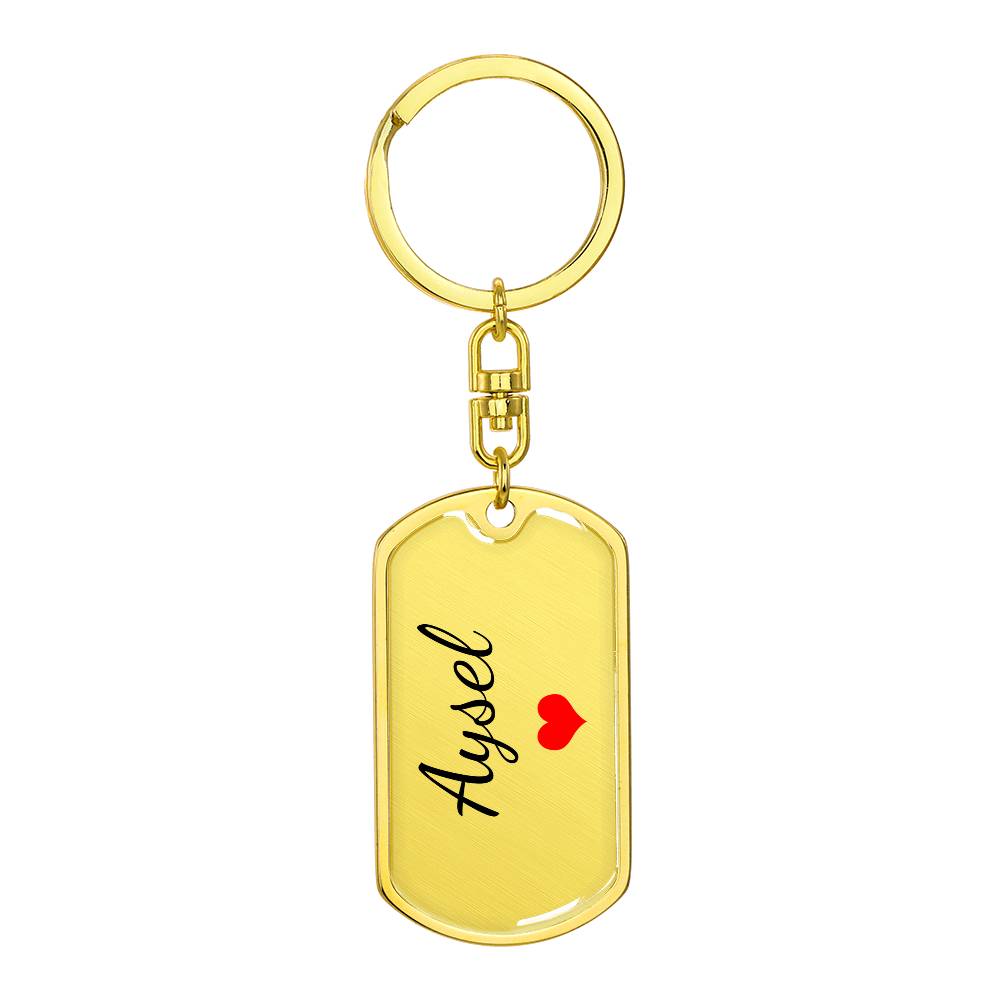 Aysel Keychain – Custom Name Keychain for Women