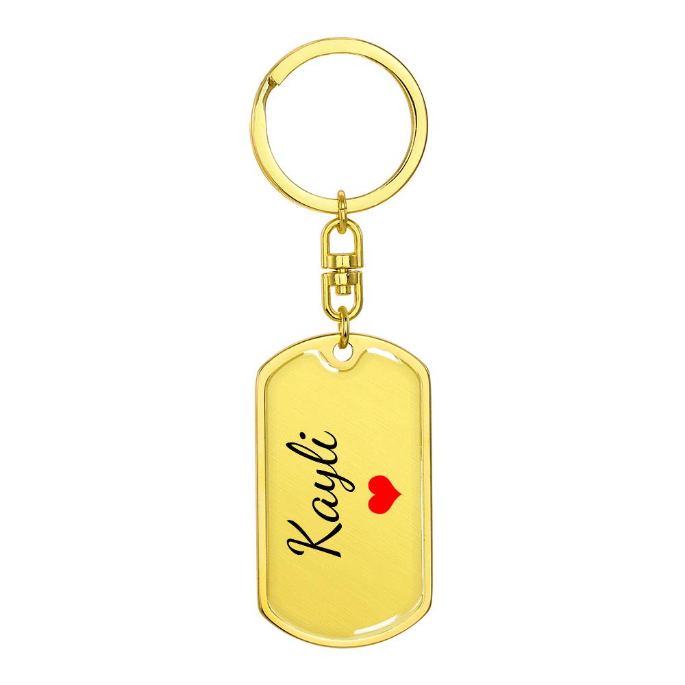 Kayli Keychain – Custom Name Keychain for Women