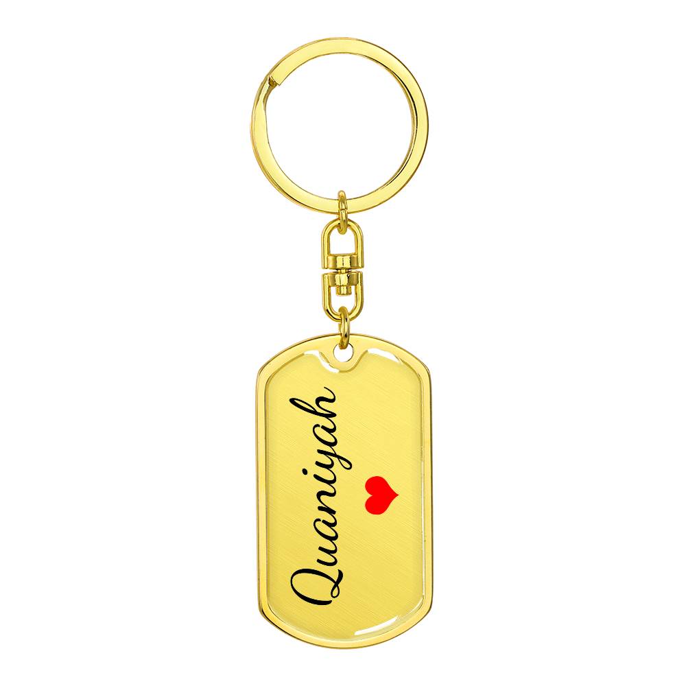 Quaniyah Keychain – Name Keychain Gift