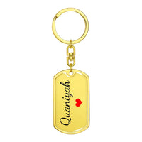Load image into Gallery viewer, Quaniyah Keychain – Name Keychain Gift
