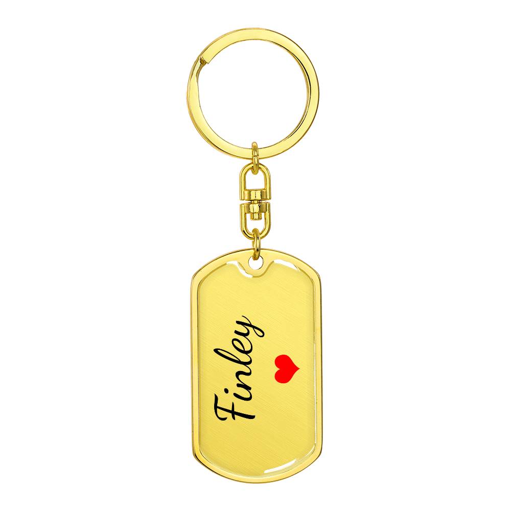 Finley Keychain – Custom Name Keychain for Women