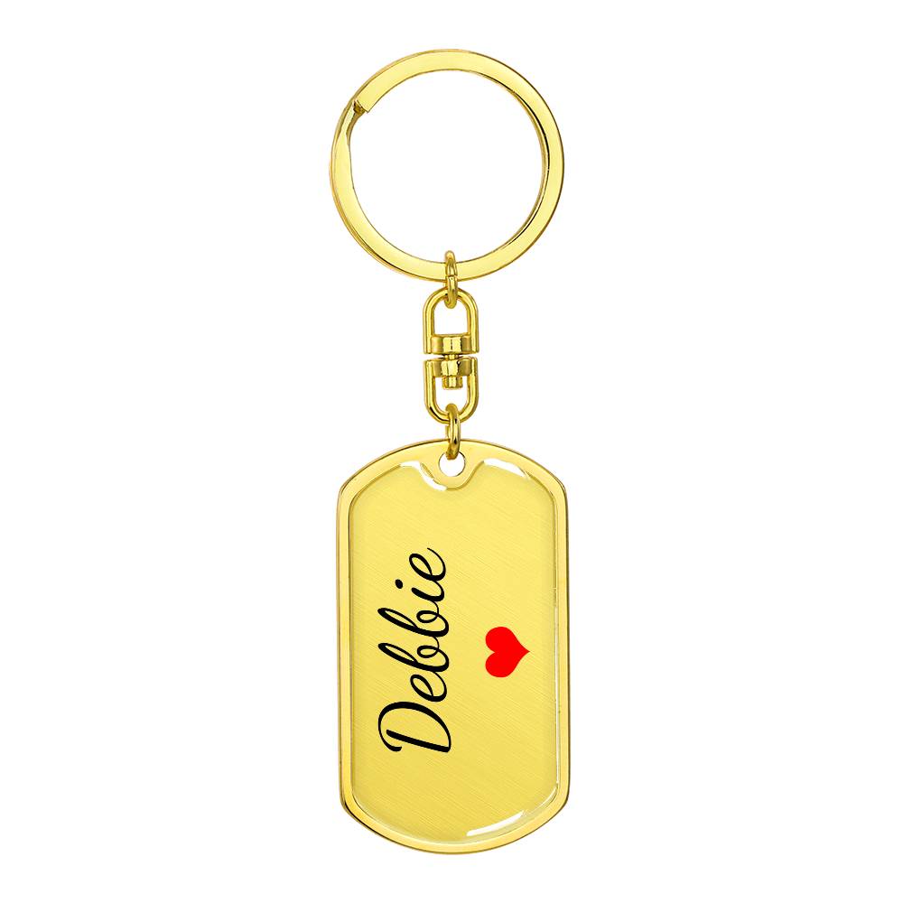 Debbie Keychain – Custom Name Keychain for Women