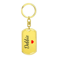 Load image into Gallery viewer, Debbie Keychain – Custom Name Keychain for Women
