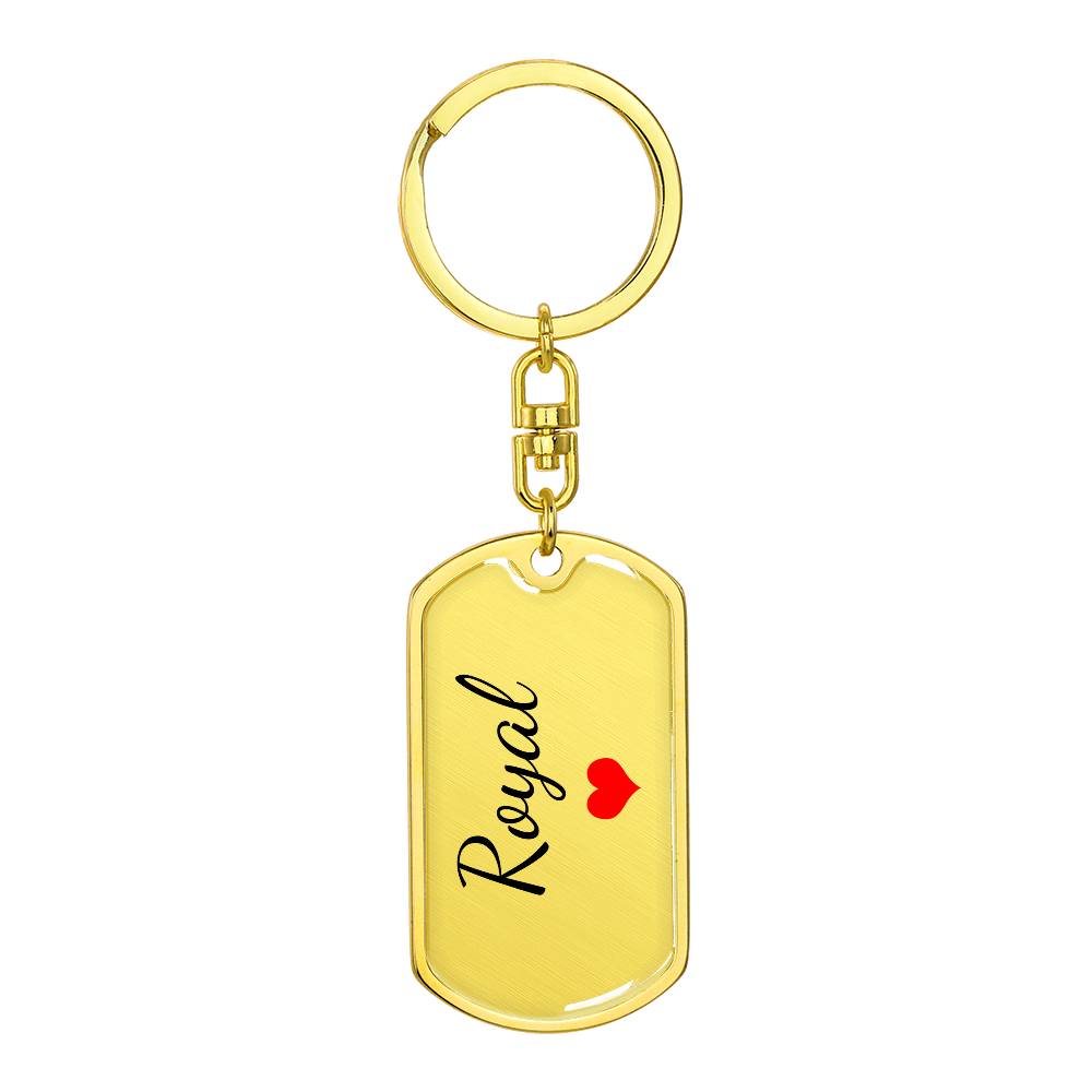 Royal Keychain – Custom Name Keychain for Women