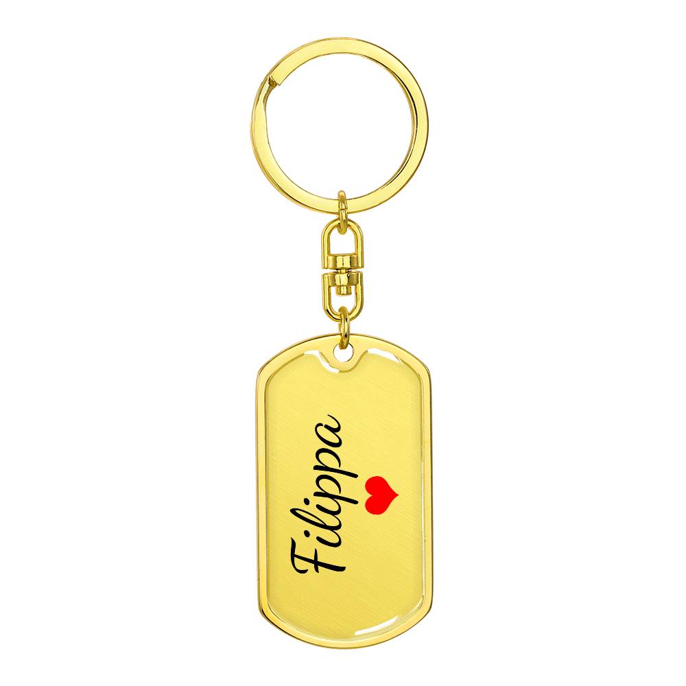 Filippa Keychain – Name Keychain for Women