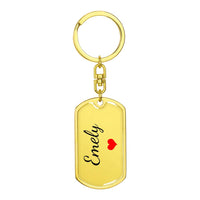 Load image into Gallery viewer, Emely Keychain – Custom Name Keychain for Women

