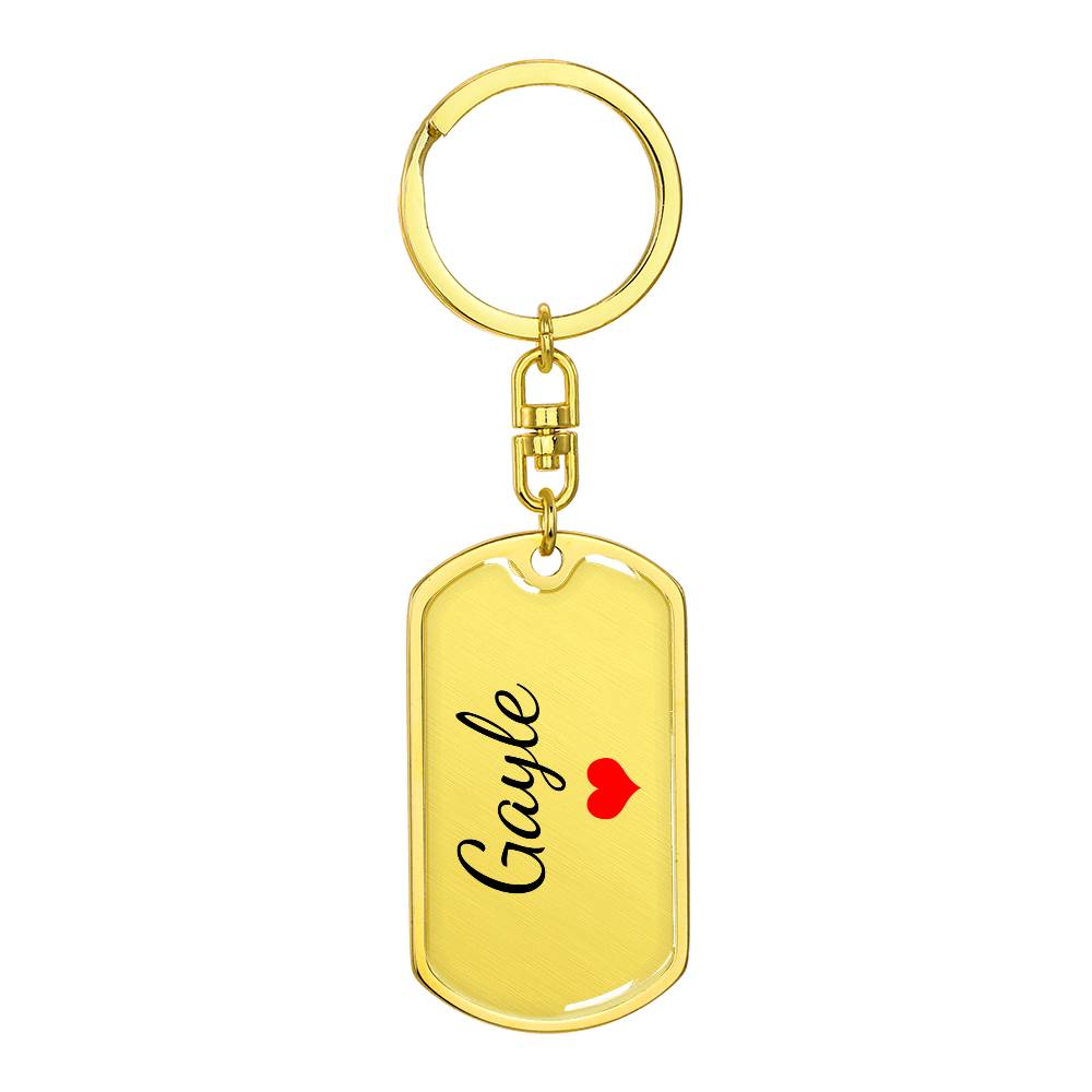 Gayle Keychain – Custom Name Keychain for Women