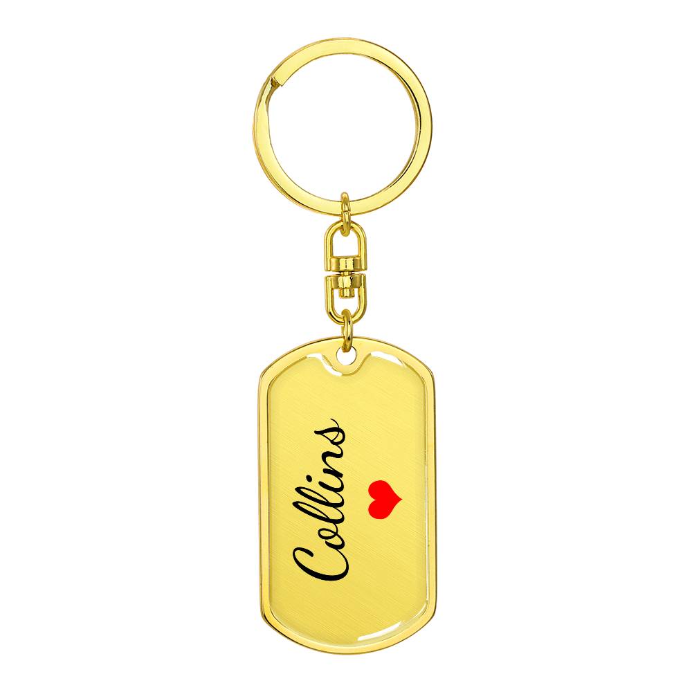 Collins Keychain – Name Keychain for Women