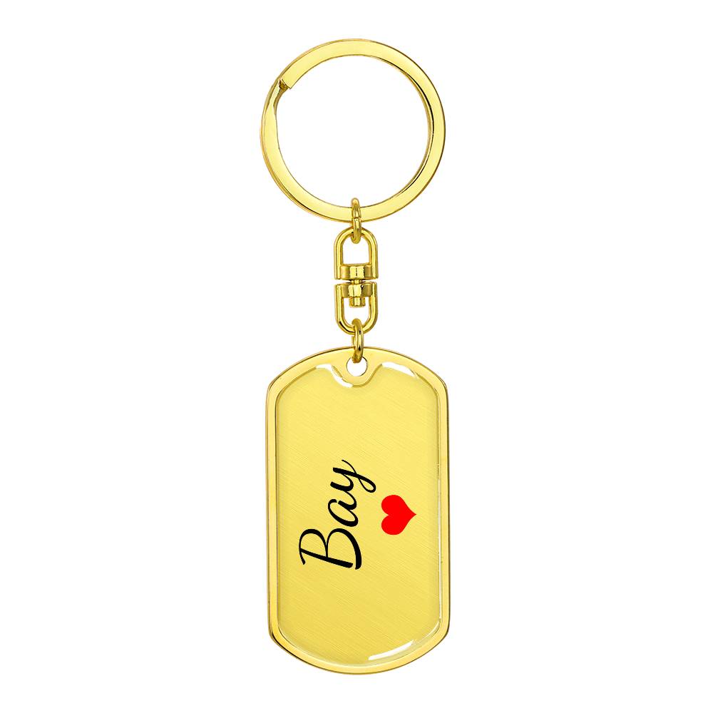 Bay Keychain – Custom Name Keychain for Women