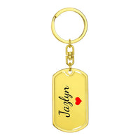 Load image into Gallery viewer, Jazlyn Keychain – Custom Name Keychain for Women
