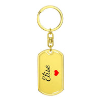 Load image into Gallery viewer, Elise Keychain – Custom Name Keychain for Women
