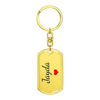 Load image into Gallery viewer, Jayda Keychain – Custom Name Keychain for Women
