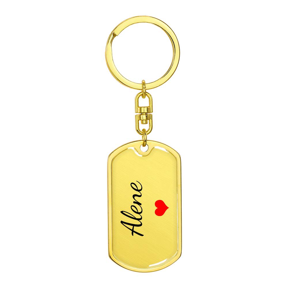 Alene Keychain – Custom Name Keychain for Women