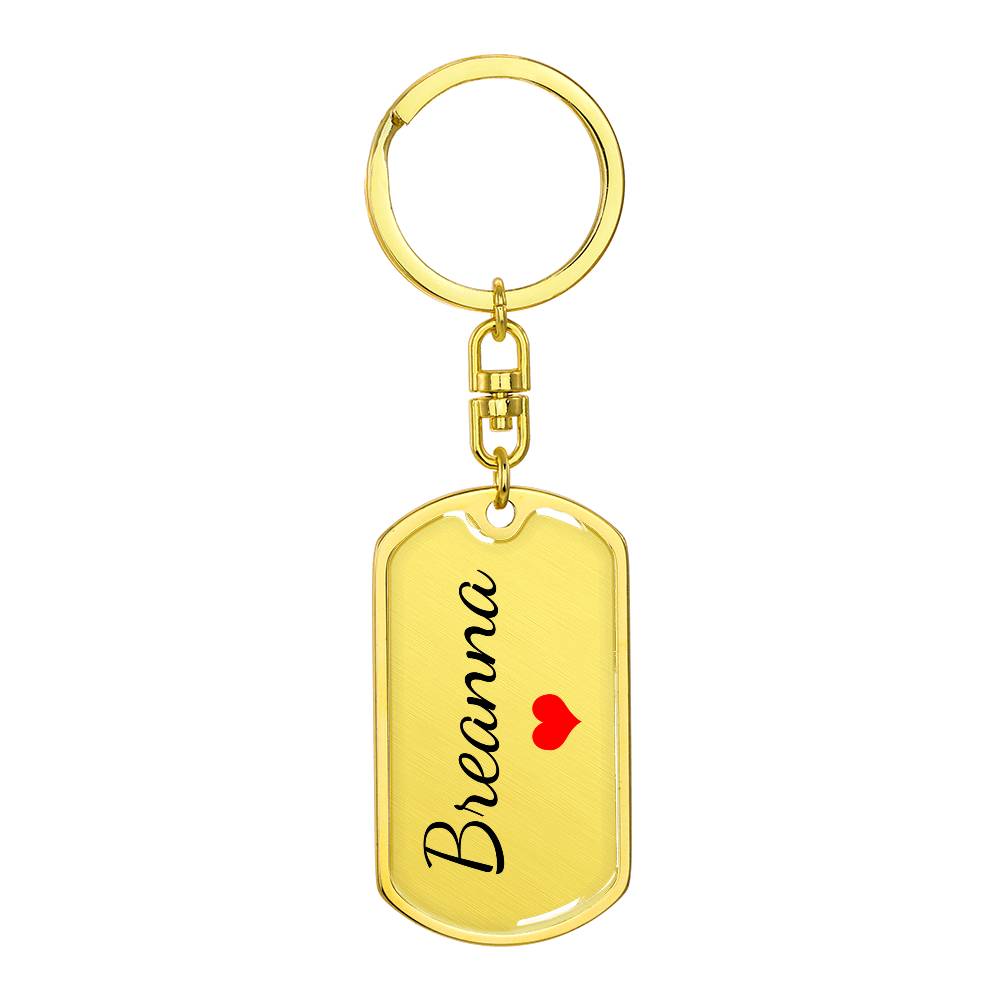 Breanna Keychain – Name Keychain for Women