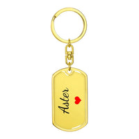 Load image into Gallery viewer, Aster Keychain – Custom Name Keychain for Women
