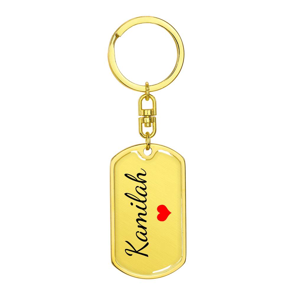 Kamilah Keychain – Name Keychain for Women