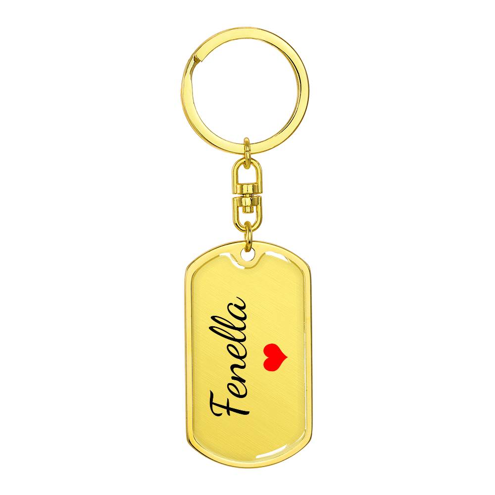 Fenella Keychain – Name Keychain for Women