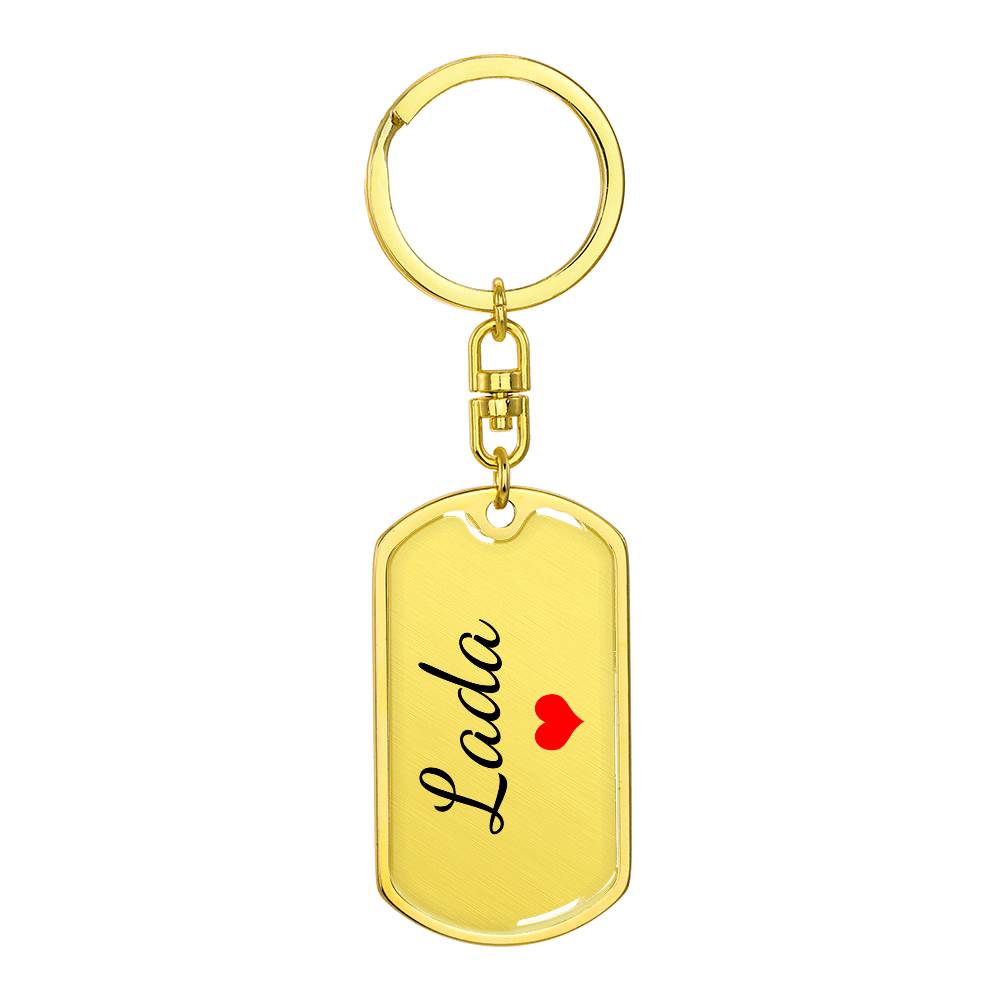 Lada Keychain – Custom Name Keychain for Women