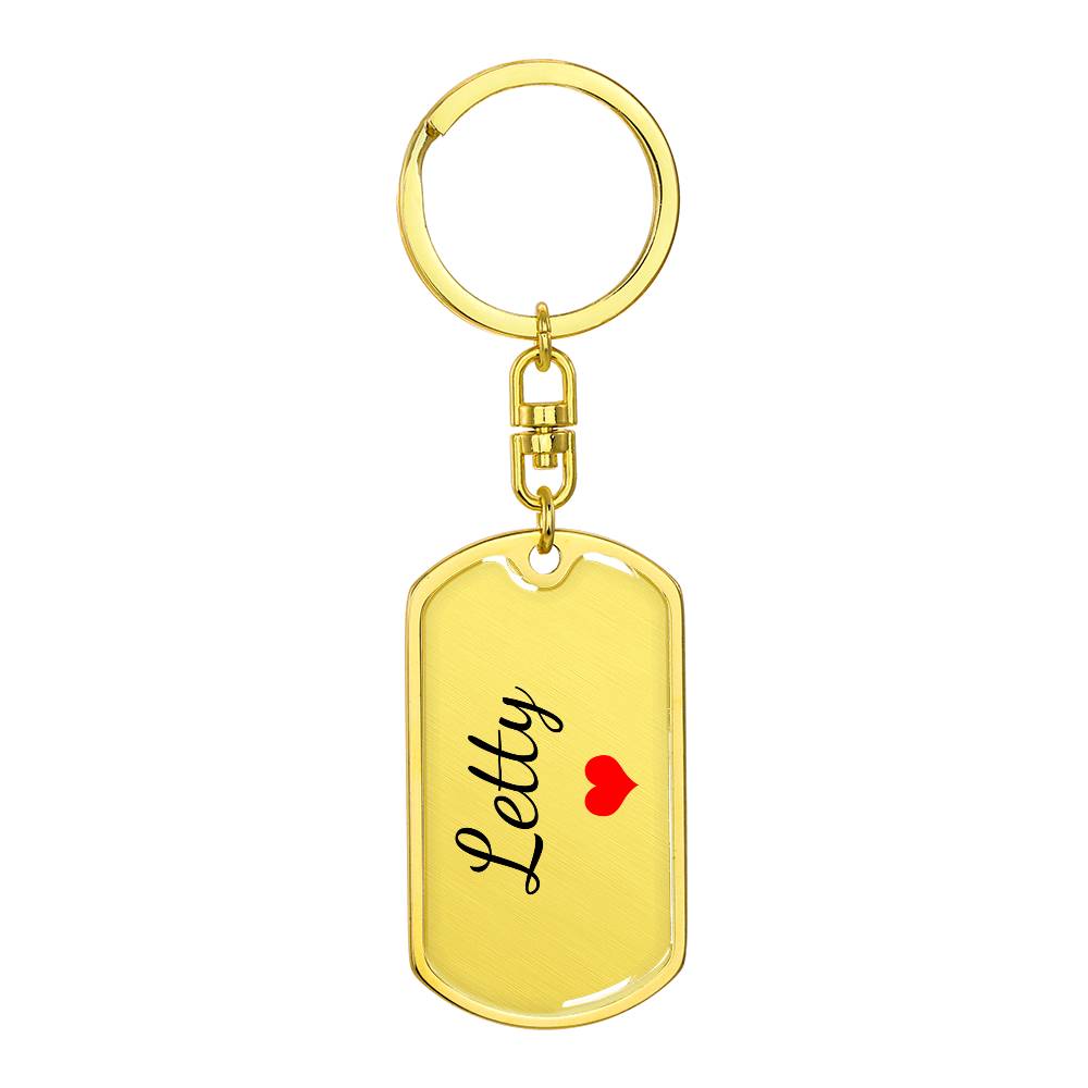 Letty Keychain – Custom Name Keychain for Women