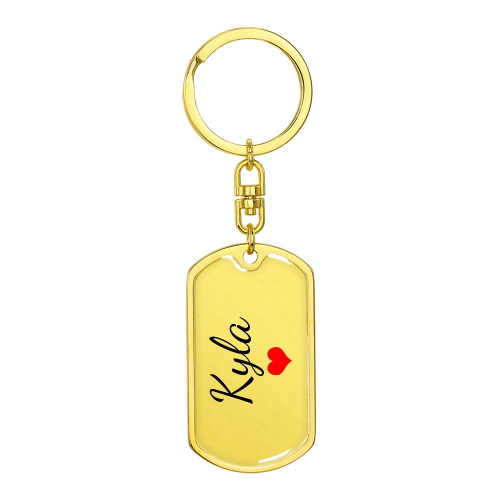 Kyla Keychain – Custom Name Keychain for Women