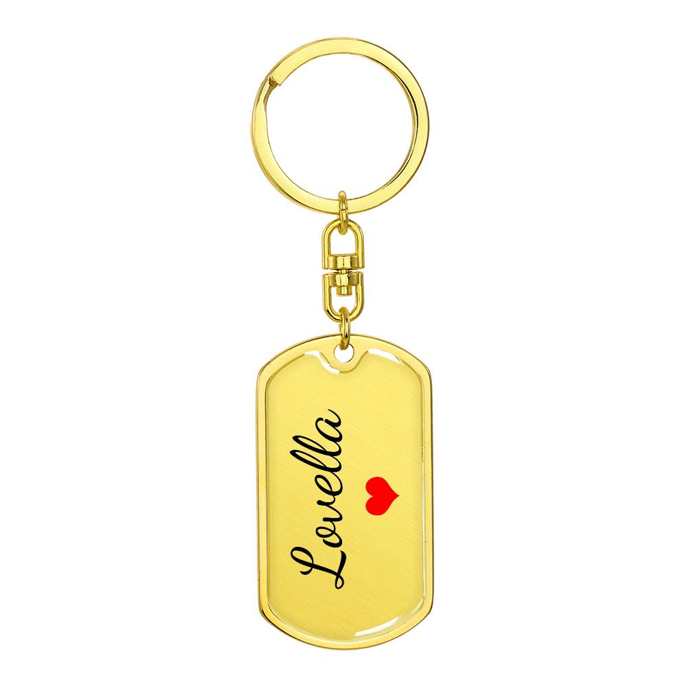Lovella Keychain – Name Keychain for Women