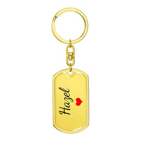 Load image into Gallery viewer, Hazel Keychain – Custom Name Keychain for Women
