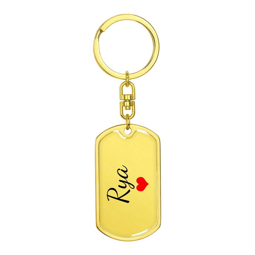 Rya Keychain – Custom Name Keychain for Women
