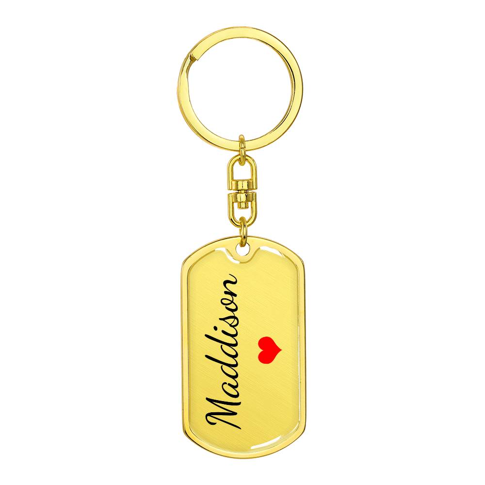 Maddison Keychain – Name Keychain Gift