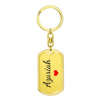Load image into Gallery viewer, Azariah Keychain – Name Keychain for Women
