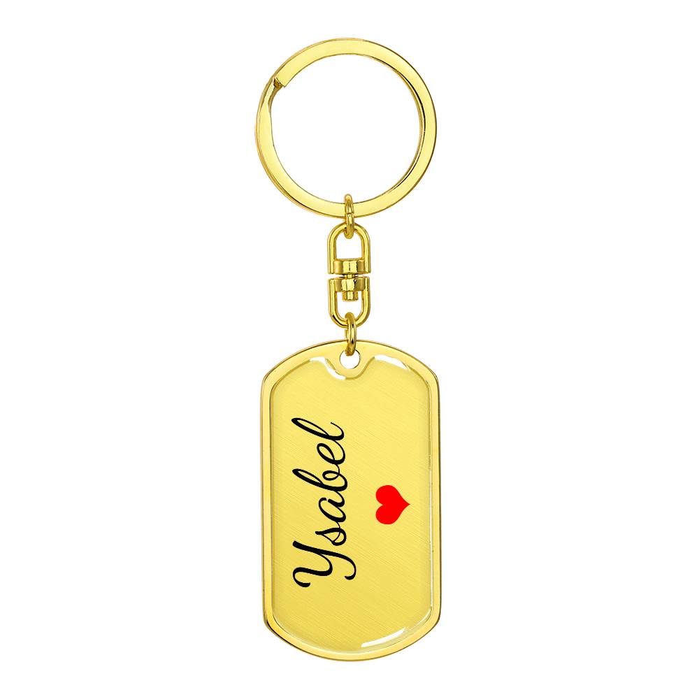 Ysabel Keychain – Custom Name Keychain for Women