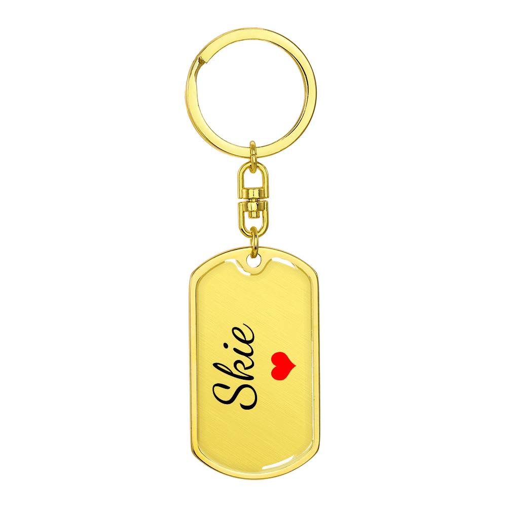 Skie Keychain – Custom Name Keychain for Women