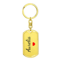 Load image into Gallery viewer, Aurelia Keychain – Name Keychain for Women
